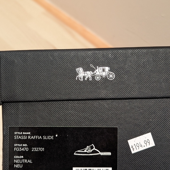 Coach Stassi Raffia slide, 7.5 B - Picture 5 of 5